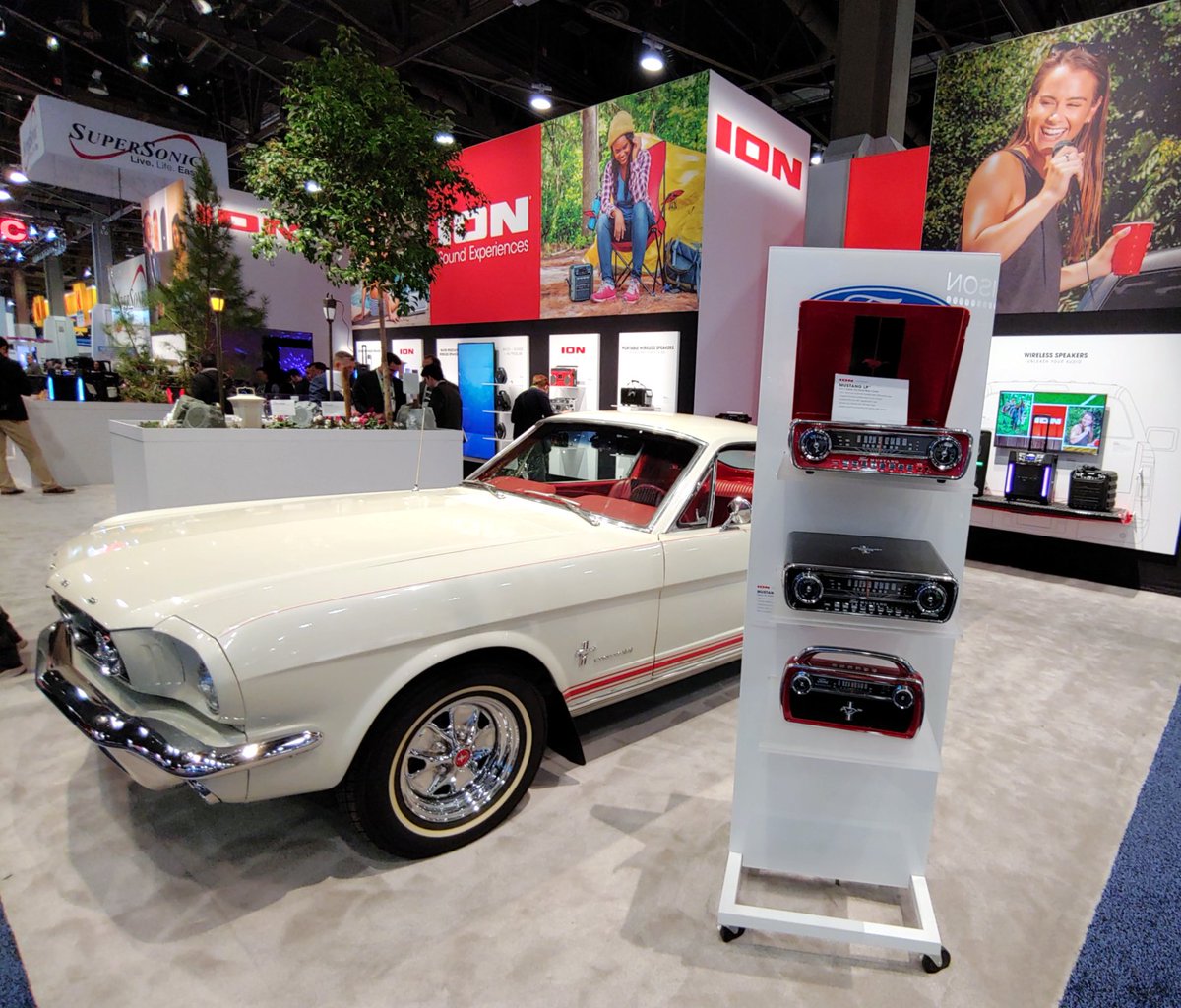 ion audio ford mustang wireless stereo speaker