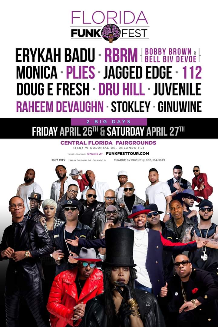 CountyDade305's tweet image. GET THOSE TICKETS FLORIDA

Florida Funk Fest, which and more to be announced! So tag your #FunkFestCrew &amp;amp; get ready for an action-packed weekend of events in Orlando to celebrate with us. Go to funkfesttour.com to get your tickets