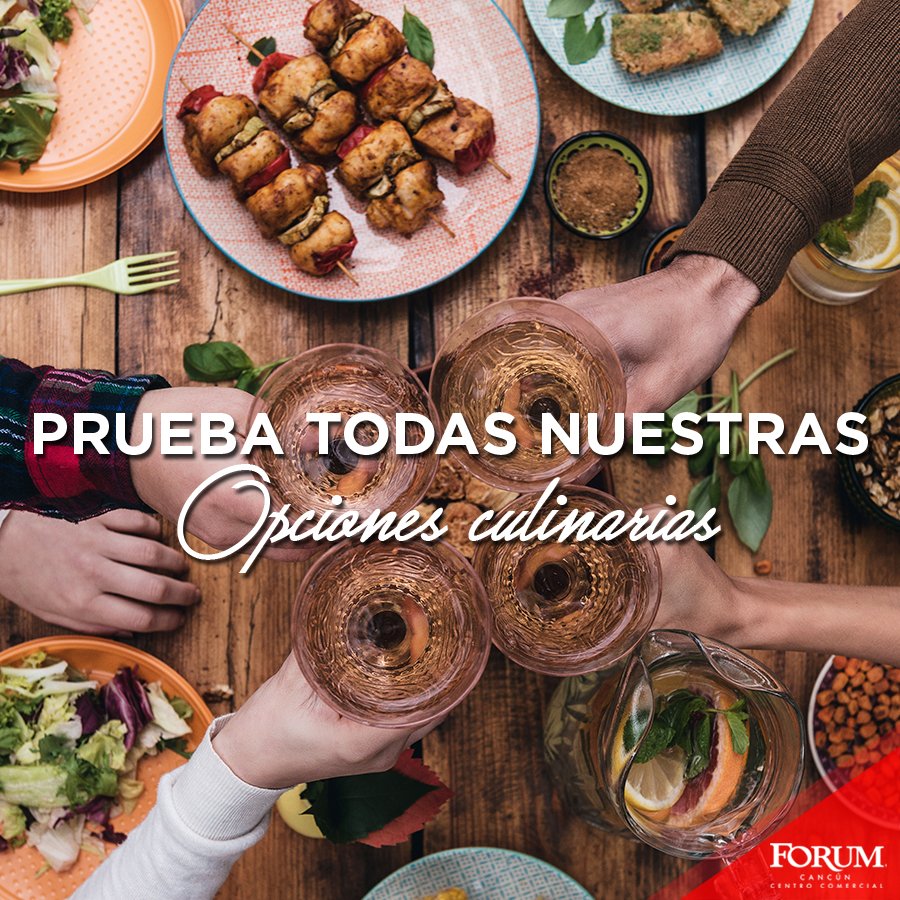 ForumCancun's tweet photo. Comienza la semana comiendo super rico en nuestros restaurantes. https://t.co/UpxoqXpHHK