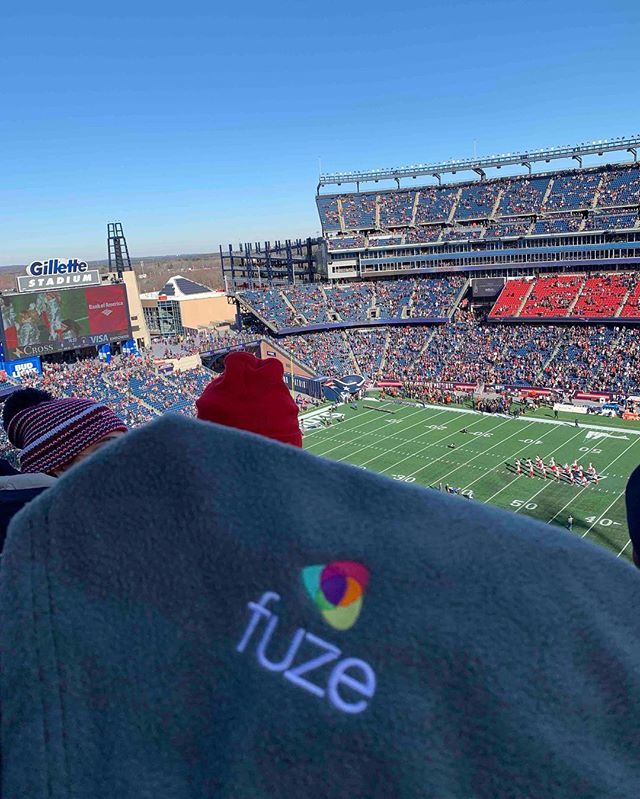 fuze's tweet photo. Work from kickoff? This past Sunday, one fuzer stayed warm while watching the Pats vs Chargers game. #fuzelife #letworkflow https://t.co/lERCBCZAOO https://t.co/72uVLQuTwq