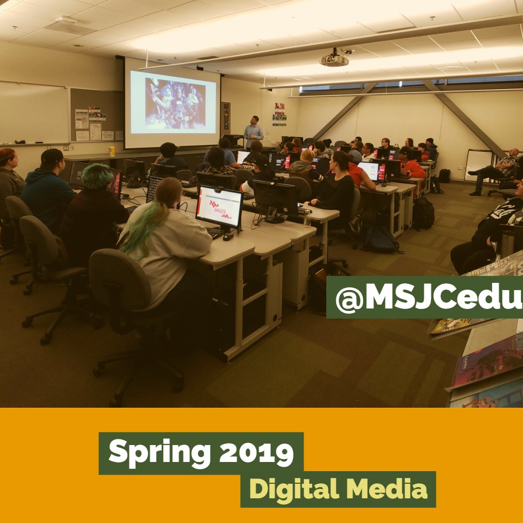 msjcmedia's tweet photo. When you have full class staring at your Holiday Card. Our Digital Media Department Chair and Wizard-of-Photoshop Alan Marsala, shares his ideas of what students can create. Happy First Week! #MSJC #MSJCedu #DigIt #digmsjc #DigitalMedia https://t.co/NMvti3mjSm