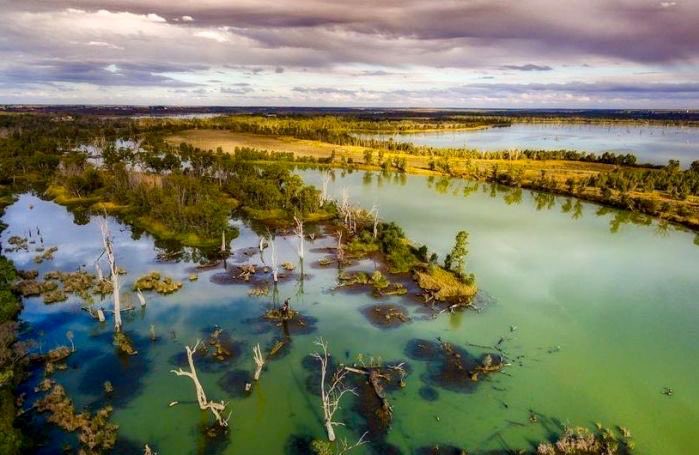 @Environment/#MurrayDarling/#WaterSalinity/#Wildlife/#agriculture/#Auspol/The Murray-Darling river system was once an environmental paradise of endless wetlands with enormous populations of wildlife. Sadly, excessive farming practices have raised water salinity, eroded the river