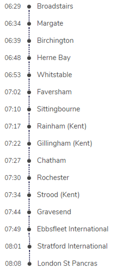 Se_Railway's tweet photo. INFO: The 06.29 Broadstairs to St Pancras service tomorrow is cancelled following today's disruption on the #HighSpeedLines, as the train will be out of service. Sorry for any inconvenience this causes. https://t.co/mgLfhupZLc