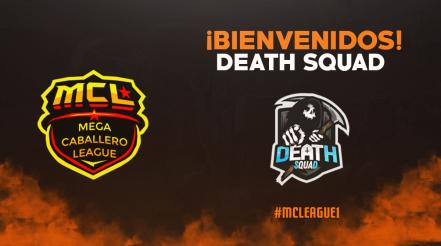 (12/16) La muerte esta en escena preparado para mandar al mas allá a todos sus rivales. Bienvenidos @DeathSquad_TM #MCLEAGUE1