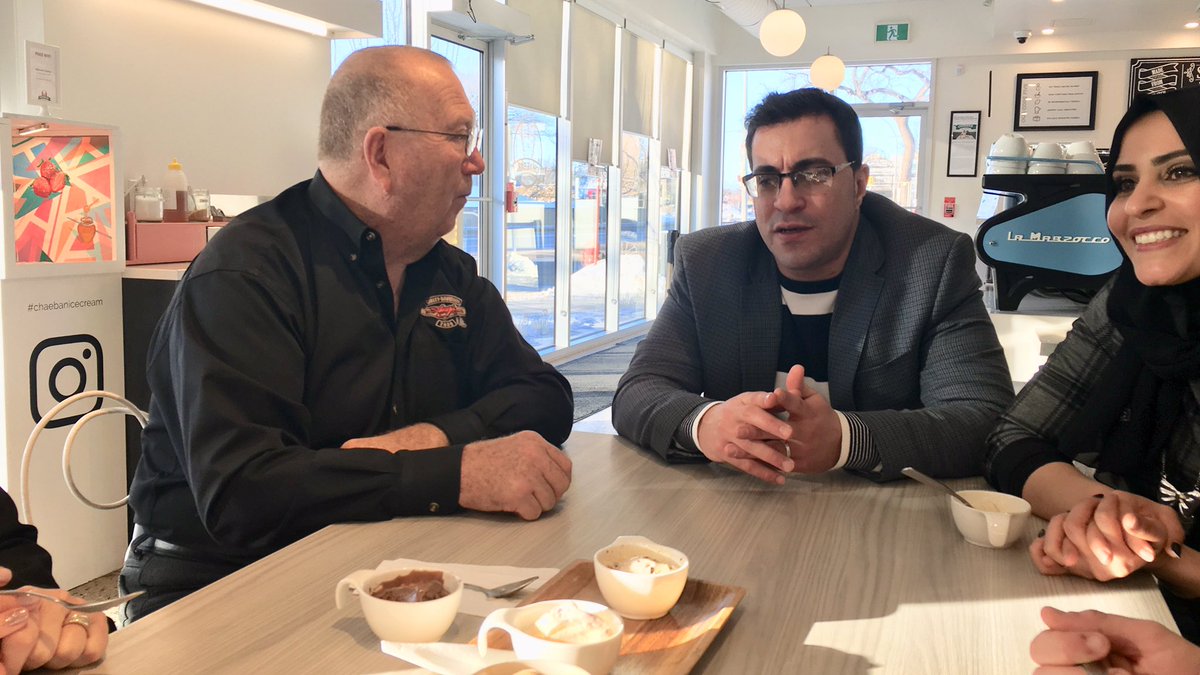 mlalakeside's tweet photo. Pleased to tour the winner of The Great Manitoba Food Fight! It may be a cold day in Manitoba, but warm up with a coffee, smiles and delicious locally made ice cream from @ChaebanIceCream.🍦☀️❄️#mbmade #mbfoodfightwinner #mbpoli https://t.co/MuSXqwqSjN
