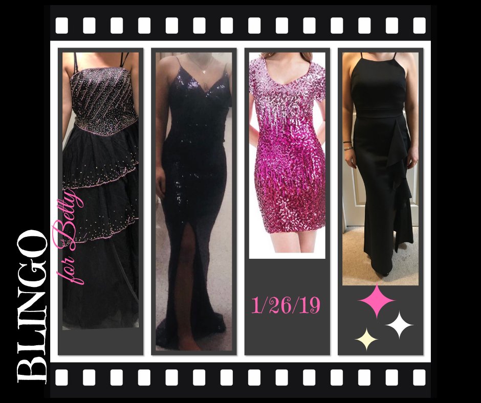 Starting to see some sneak peaks of Blingo dresses!! Have you got your tickets yet?? Proceeds from this event go towards financial assistance grants for breast cancer patients and survivors. Come enjoy a fancy night out for a great cause! bettyblingo.eventbrite.com <a href="/RememberBetty/">Remember Betty</a>