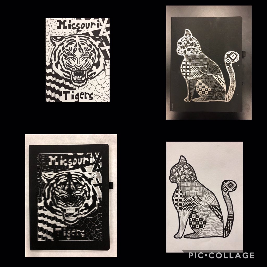 So exciting to have 7th &amp; 8th Gr. Art &amp; Pre- Engineering Ss collaborate to transfer original 2-D  designs onto  3-D surface using Corel Draw &amp; Laser Engraver. Check out the transformation <a href="/CorelDRAW/">CorelDRAW</a>  <a href="/KSArtsEducation/">KSAAE</a> <a href="/KansasAEA/">Kansas Art Ed Assn</a> <a href="/BVEdFoundation/">Blue Valley Educational Foundation</a>  #collaboration #crosscurrocular