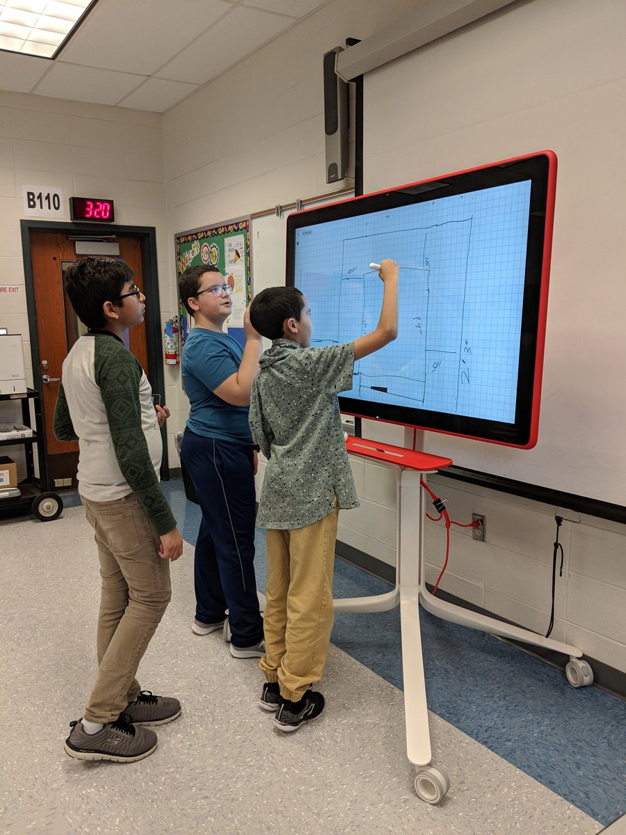 The_Tech_Lady's tweet photo. Students were assigned to design a maze using the #Jamboard app so the #LegoEV3 #robot can drive on it. #TheDesignProcess #GTMSEdtech #Robitics #STEM #ComputingSkills #code #csforall #CompSciEdu @GTMS_Respect https://t.co/NWetRLTbgd