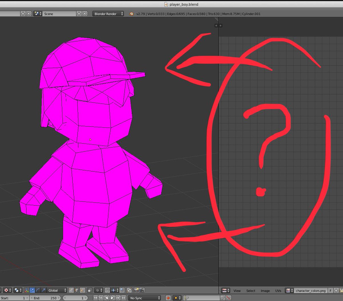 GamesPotion's tweet photo. Just searching for old stuff I did with Blender in the past...wait, where the heck is my UV Map? 😅 #blender #model #lowpoly #art #gamedev #indiedev #game #unity #unity3d #indiegame #ios #android #apps #developer #dev #gamedeveloper #gamedevelopers https://t.co/hxBJ4QQa9n