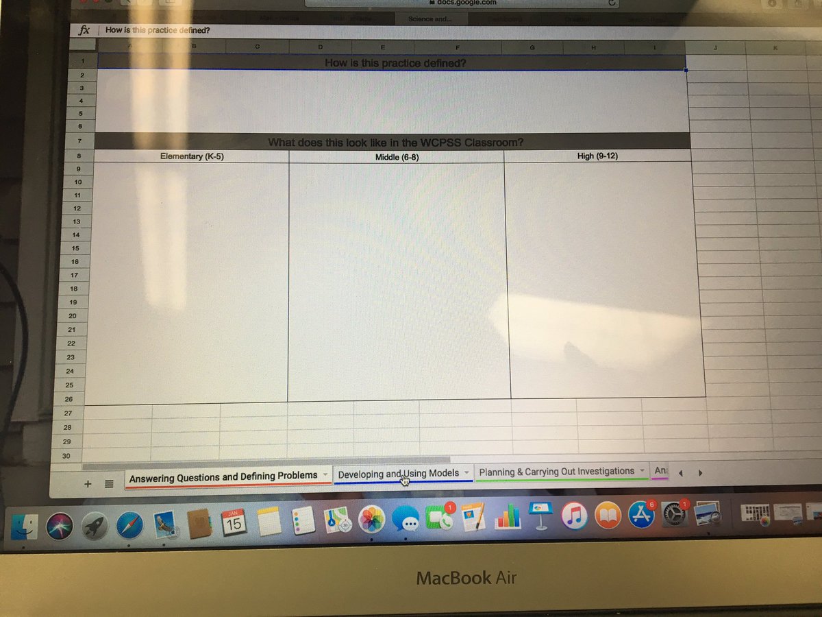 ReneeLWhite5's tweet image. Working through the #engineeringanddesign practices to zoom in on connections across grade levels at our Science Core Leadership Team meeting. Inquired based learning seems to be a huge theme here for science literacy. #WakeSCLT #lpeswake #WhatStartsHereChangesEverything #IBL