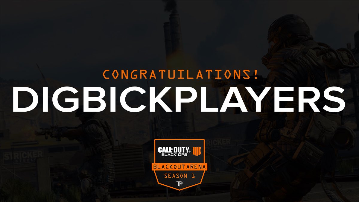 BlackoutArena's tweet photo. Congratulations to @d0nfps &amp; @markhornerlol who take 1st place and $200 after an unbeaten run through our Season 1 Finals!

🥇 digbickplayers
🥈 moOse (@IdhFredrik &amp; @_tidde)
🥉 SOLID4 (@K4mi_R &amp; @Didehvar)

See you next season! https://t.co/Z4DYwkb3q2