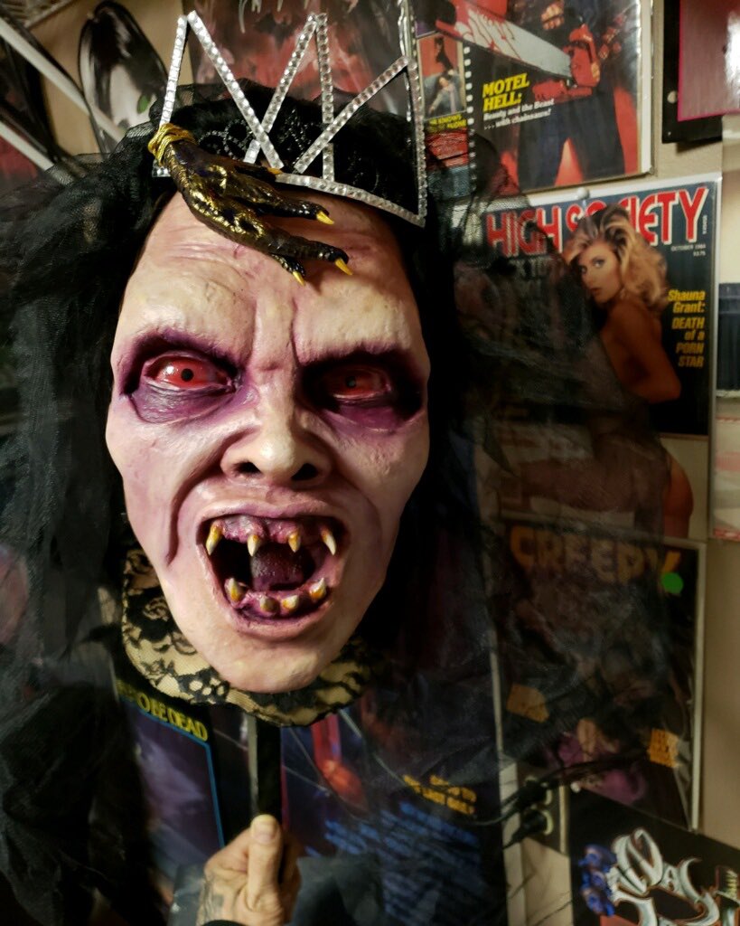 #nightofthedemons #ameliakinkade #eeriecrypt #eeriecryptmasks #masks #maskcollection #maskmaker #maskcollector #horror #horrormovies #80shorror #horrormovie #horrorfan #latexmasks #horrorcollection #creepy #halloweenmask #halloween #horrorjunkie #daysofthedead #horrorcollector