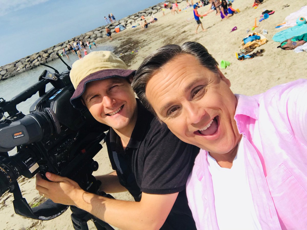 Tough day in the office for @9NewsMelb 😎