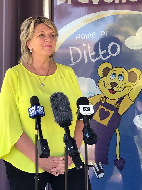 BraveheartsInc's tweet photo. Bravehearts' @hettyjohnston talks to media this morning in response to the release of serial sex offender John Fardon. #ProtectKids #Bravehearts https://t.co/0lz4QpFLTb