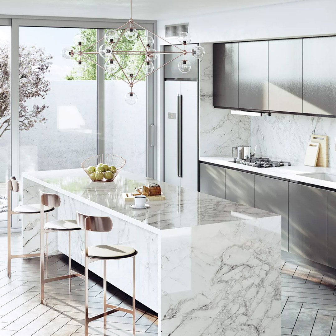 WorktopsExpress's tweet photo. This amazing @Dekton Bergen has intricate grey veining contrasting with a creamy white background, finished with a dazzling shine. Get your quote now...we will find you the best prices in the UK. #worktops #kitchendesign #designtrends #kitchens #countertops #worktops #beautiful https://t.co/tuBmB2djLD