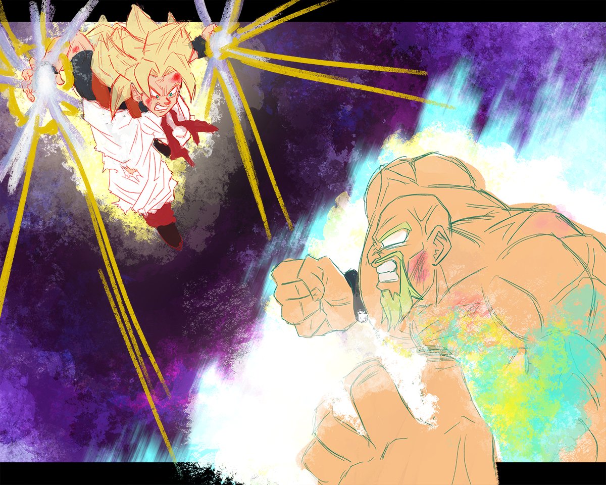 Who loves crossovers~?
I love crossovers~
with the Broly movie coming out (i'll be seeing it friday x3), and it crossing to a similar idea I had on crossover idea of @MasakoX 's #nappaturnsgood whatif & #dragonballRR meeting, I thought Goditz vs SSJ Berserk Nappa
Enjoy the messxD