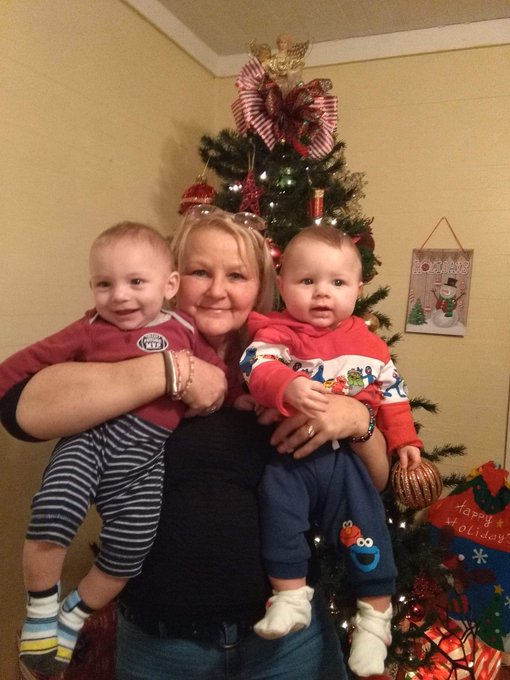 Me an my two babies one is grandson an the other one is great grandson an they only 3weeks different