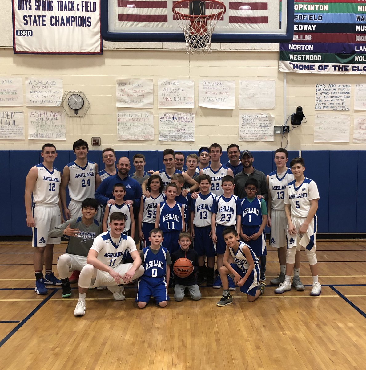 Shout out to the Ashland 4th grade basketball team who played at halftime tonight. The future is bright for the Clockers!