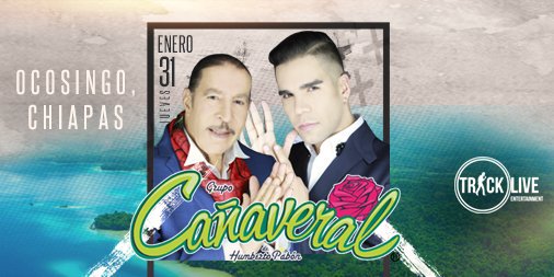 TrackLiveEnt's tweet photo. Este 2019 viene con todo y trae para ti a @grupocanaveral que se estará presentando en Ocosingo, Chiapas este próximo 31 de enero. ¡No te lo puedes perder!
#grupocanaveral #equipotle #trackliveent #Chiapas #ocosingo #mexico #concert #live https://t.co/HqUXoJPGIc