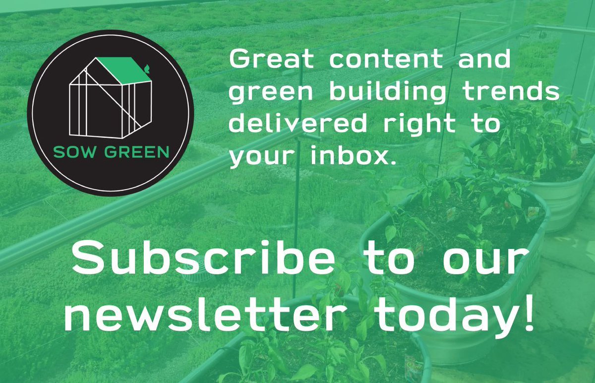 Do you LOVE talking green roofs? Are you giddy for green design? Then sign up for our newsletter today! #ThatIsSowGreen #SubscribeToday buff.ly/2LdfAFS