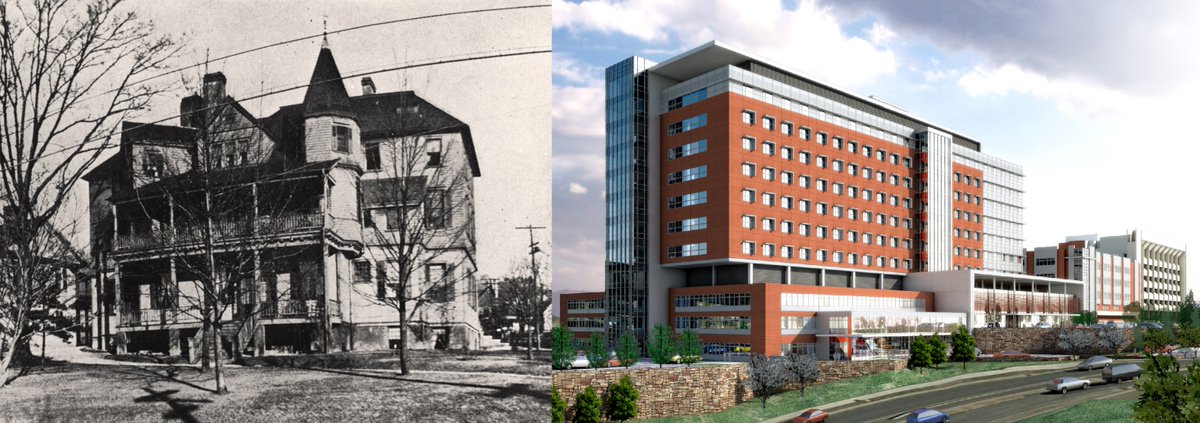 MissionHealthNC's tweet photo. π€©βοΈ How about 110 years for the #HowDidAgeHitYou challenge? Take a look backwards and forwards as we go from Memorial Mission in 1909 β‘οΈ Mission Hospital for Advanced Medicine in 2019. π π₯ https://t.co/0ZgL3QrCdf