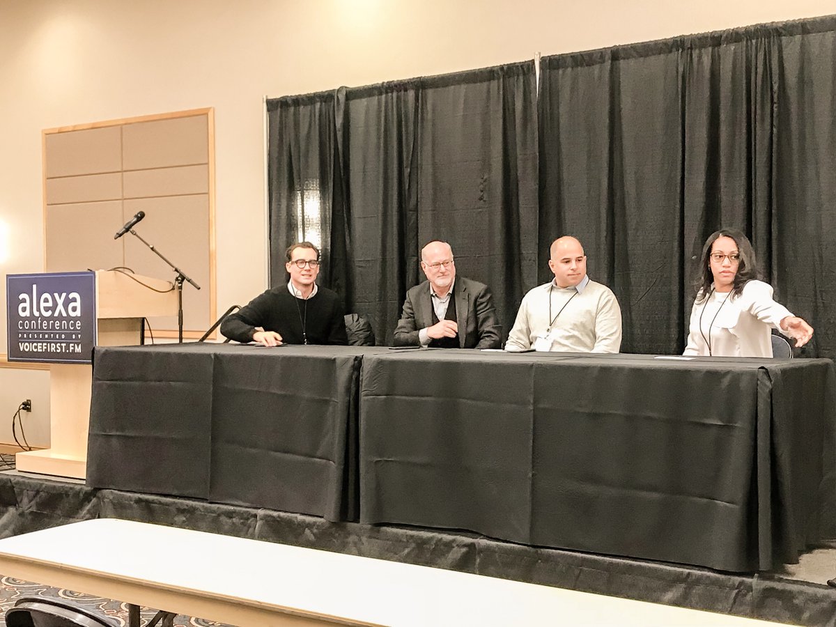 audioburst's tweet photo. Our CTO Gal Klein @VoiceFirstFM #AlexaConference alongside @Gimletmedia, Amplifi Media (@sjgoldstein), and @voicefirstlabs discussing Audioburst as the solution for podcast discovery and personalization in the age of Alexa.

#voicefirst #AlexaConf2019 https://t.co/b6VLTTw1zv