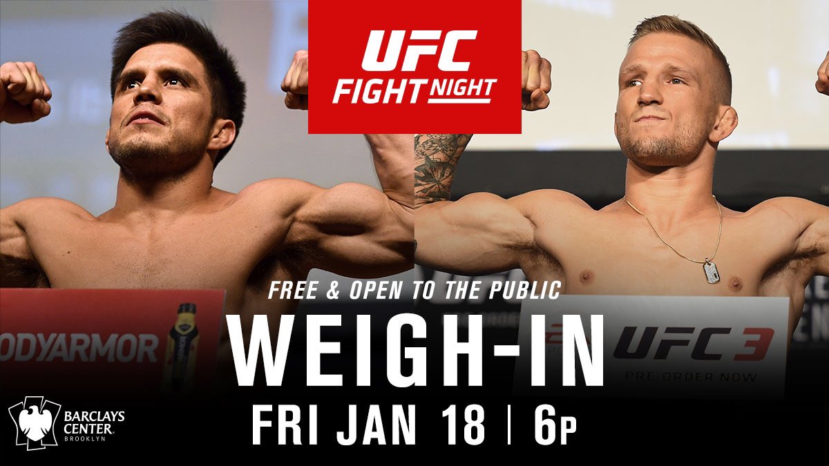 Welcome to the weigh-ins! 

FRIDAY | From @BarclaysCenter | #UFCBrooklyn 

FREE &amp; OPEN to the public