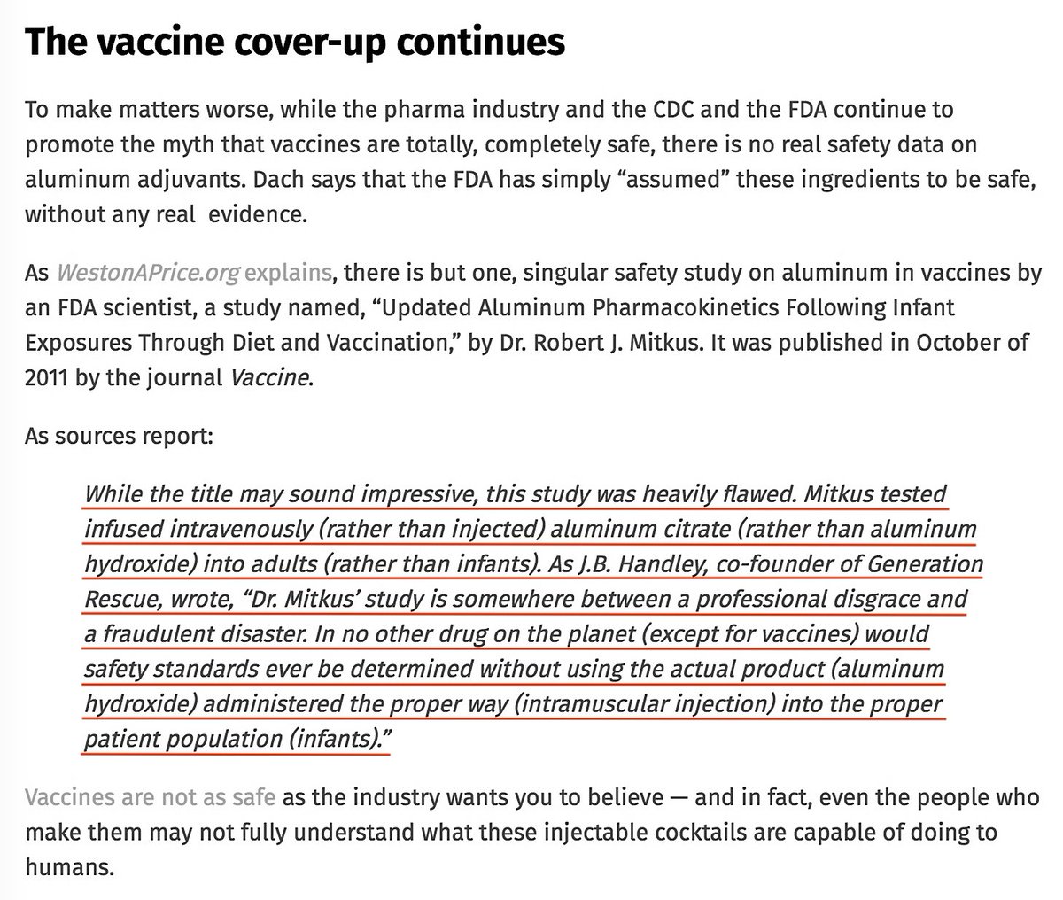 Back To Aluminium And Autism. Scientists Have Known That Aluminium Is Neurotoxic And May Cause Alzheimer’s Disease In Adults Since At Least 1988. Yet, Pharma Tell Us Injecting Children With Aluminium Is Completely Safe. https://www.autismtruthnews.com/2018-10-03-aluminum-adjuvants-in-vaccines-linked-to-autism.html #QAnon  #Vaccine  #Autism  @potus