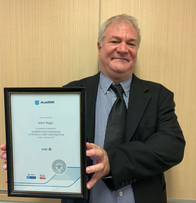 ROM_Resources's tweet image. Mark Biggs Managing Director of ROM Resources has successfully completed the inaugural AusIMM Online Professional Certificate in JORC Code reporting. Head over to our blog to read more: romresources.com.au/blog/ausimm-on…