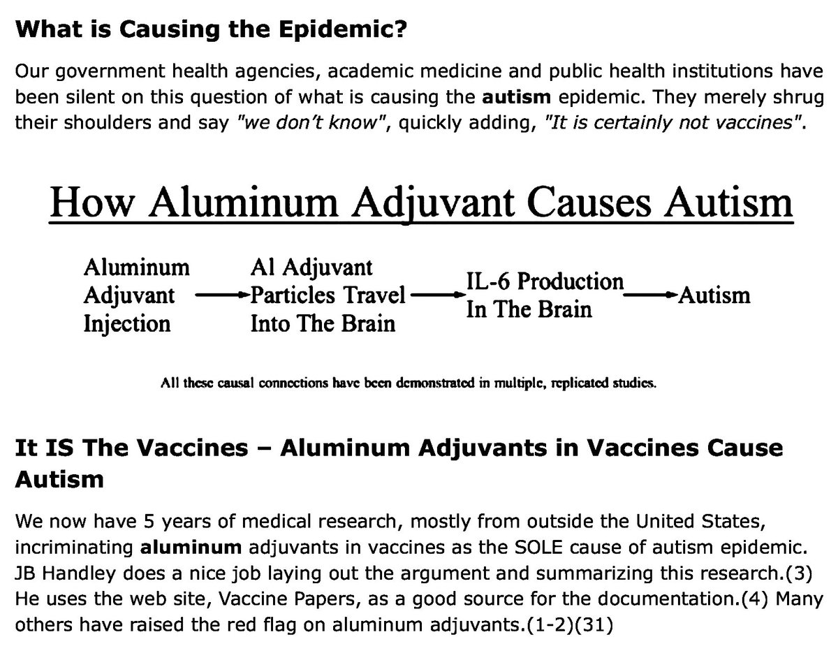 Studies Show When Aluminium Injected By Way Of Vaccine It's Taken Up By White Blood Cells And Transported To The Brain. This Can Cause Inflammation, Provoke Immune System Response, Damage And Possibly Impair Development. http://www.greenmedinfo.com/blog/aluminum-vaccines-cause-autism #QAnon  #Vaccine  #Autism  @potus