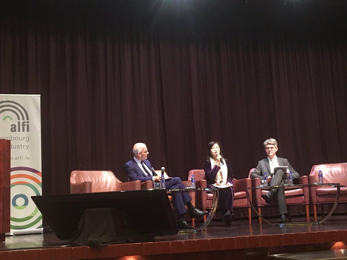 Dialogue with regulators: ALFI’s Marc-Andre Bechet is interviewing Christina Choi #SFC and Marco Zwick @cssflux #ALFIAsia19