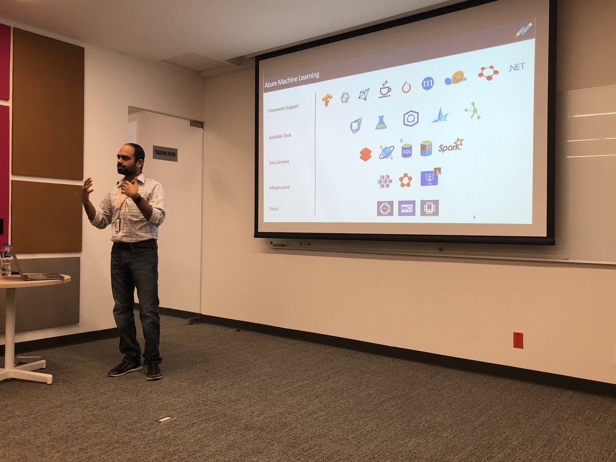 brainscale's tweet image. Chandra Prabala from @brainscale doing ML and Chatbot session for a major customer here in Mexico. Rocking!! Truly mesmerizing! #TechImmersion #microsoftal #microsoftazure