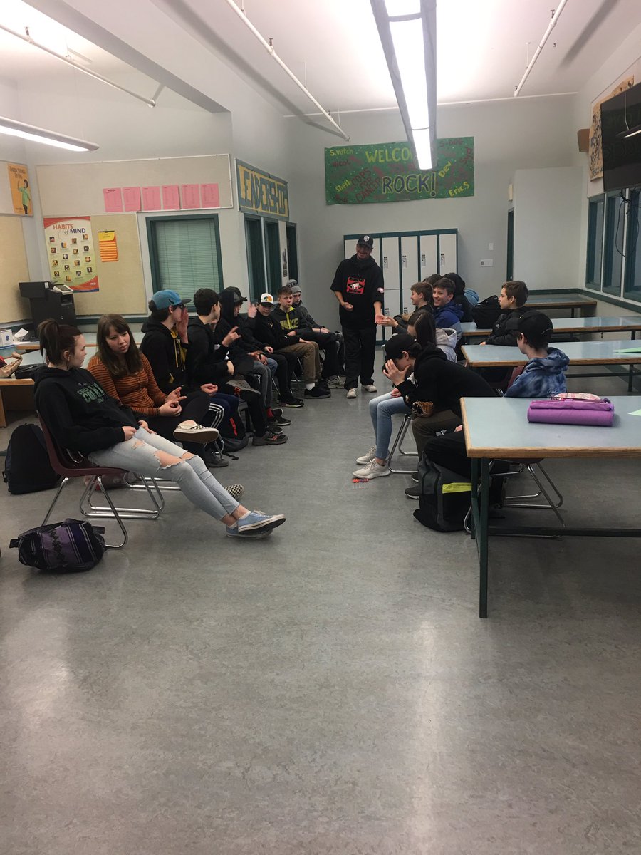 pbiello's tweet photo. Math 9 class involved in second round of #bonegame #kidsengaged #sd79 learn https://t.co/toJnchIR1H