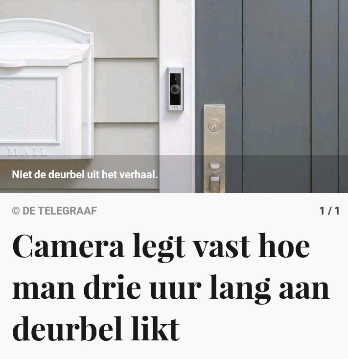 stolliebollie's tweet photo. 'Niet de deurbel uit het verhaal' https://t.co/geKUpZY0Fk