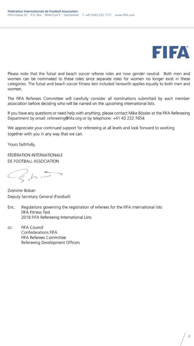 refsupportuk's tweet image. We have always found it strange that age discrimination is fine by FIFA. Why do the national governing bodies of countries accept this?
