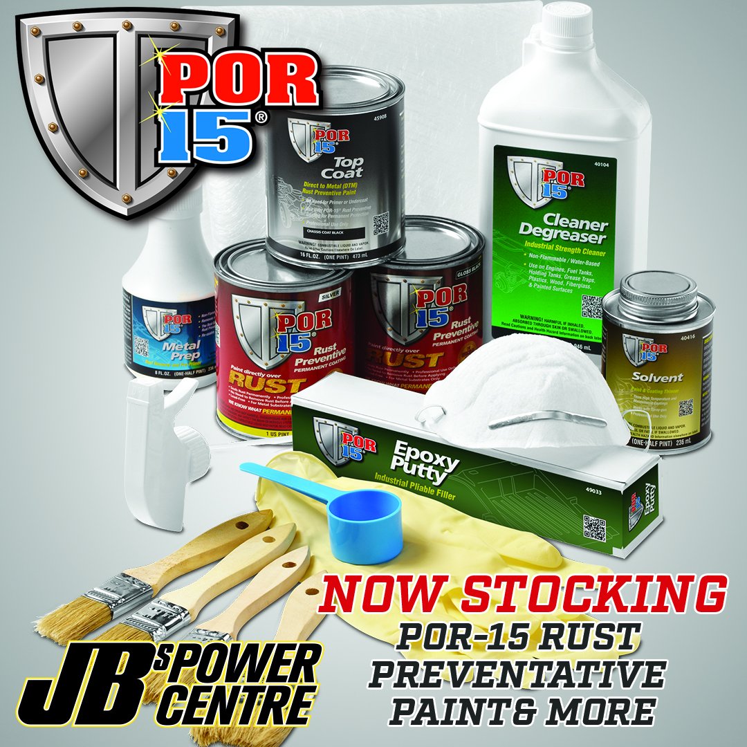 JBsPowerCentre's tweet image. NOW Stocking POR-15 ... STOP RUST PERMANENTLY!

#jbspowercentre #por15 #stoprust #bodywork