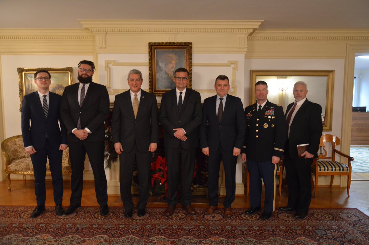 Today @AmbWilczek met with @dodpaa Director Kelly McKeague, who extended appreciation to the Polish government for its assistance on cases of US servicemen who went missing on Polish soil during World War II. #PLUS100Together