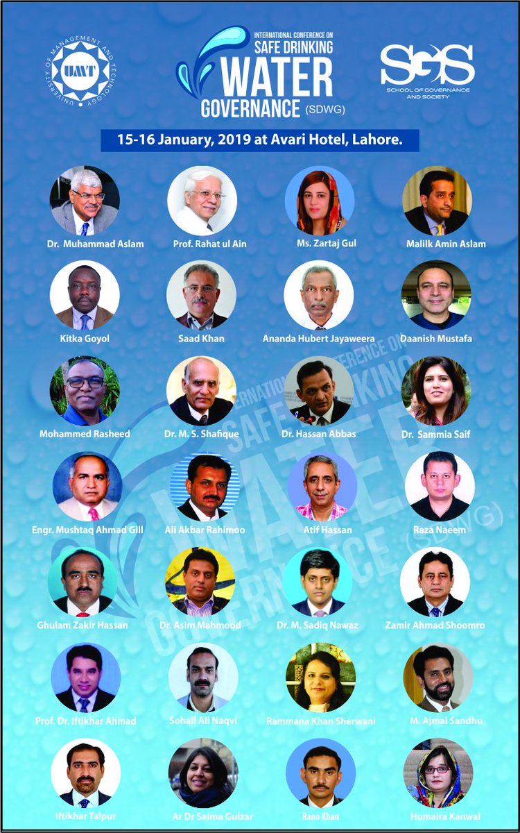 jawadibf's tweet photo. We are welcoming you to be a part of the 1st #International #conference on #Safe_Drinking_Water_Governance organized by School of governance and Society #UMT 

#SDWG #Water_Conference #SGS_UMT https://t.co/rblUIdUZvT
