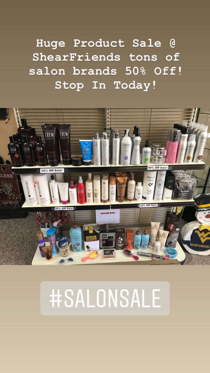 TrishaLTruex's tweet photo. Stop In @ ShearFriends Today for 50% Off Your Favorites! #ShearFriends #SalonLife https://t.co/NAtvq4GBU3
