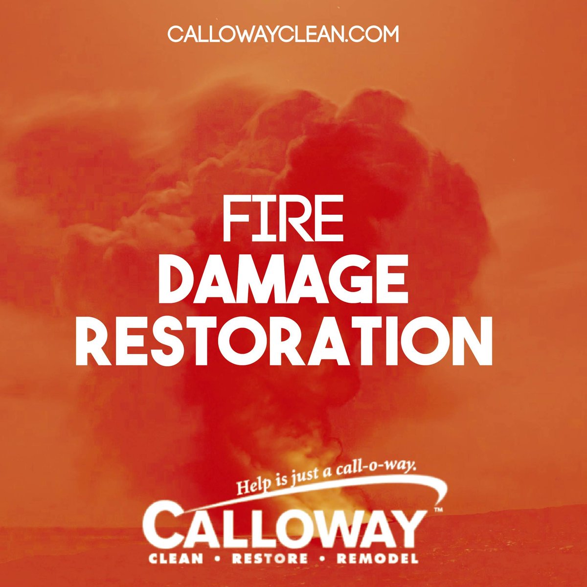 CallowayClean's tweet image. Fire damage can be devastating. When fire damage effects your home, help is just a call-o-way! (513) 505-4656