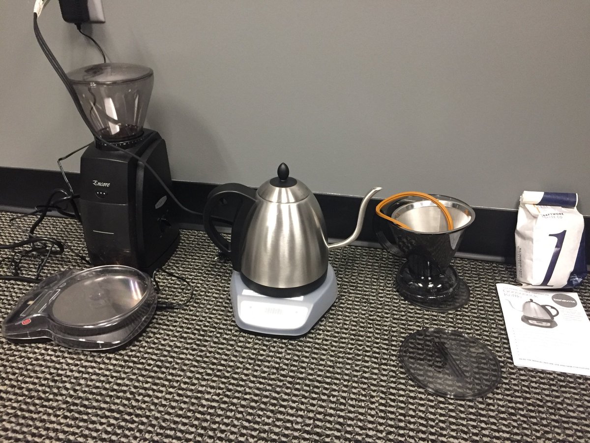TheHonorableJ's tweet image. Important things brewing @ Blackland. #CoffeeProgram