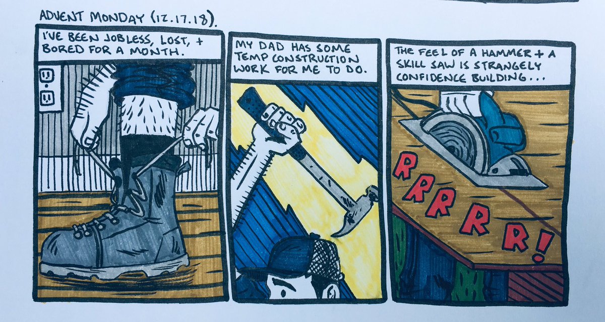 kiddashcomics's tweet image. THE GRAPHIC MISSIONARY: Advent Week 3 (12.17.18). #advent #advent2018 #makecomics  #thecollect #contemplationandaction