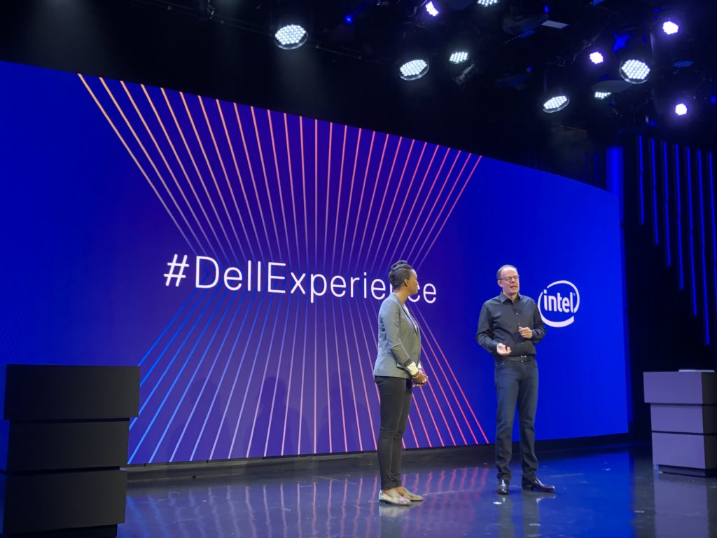 It’s here! <a href="/aishatyler/">Aisha Tyler</a> and Dell’s <a href="/samburd3/">Sam Burd</a> kicking off the #DellExperience launch event!!