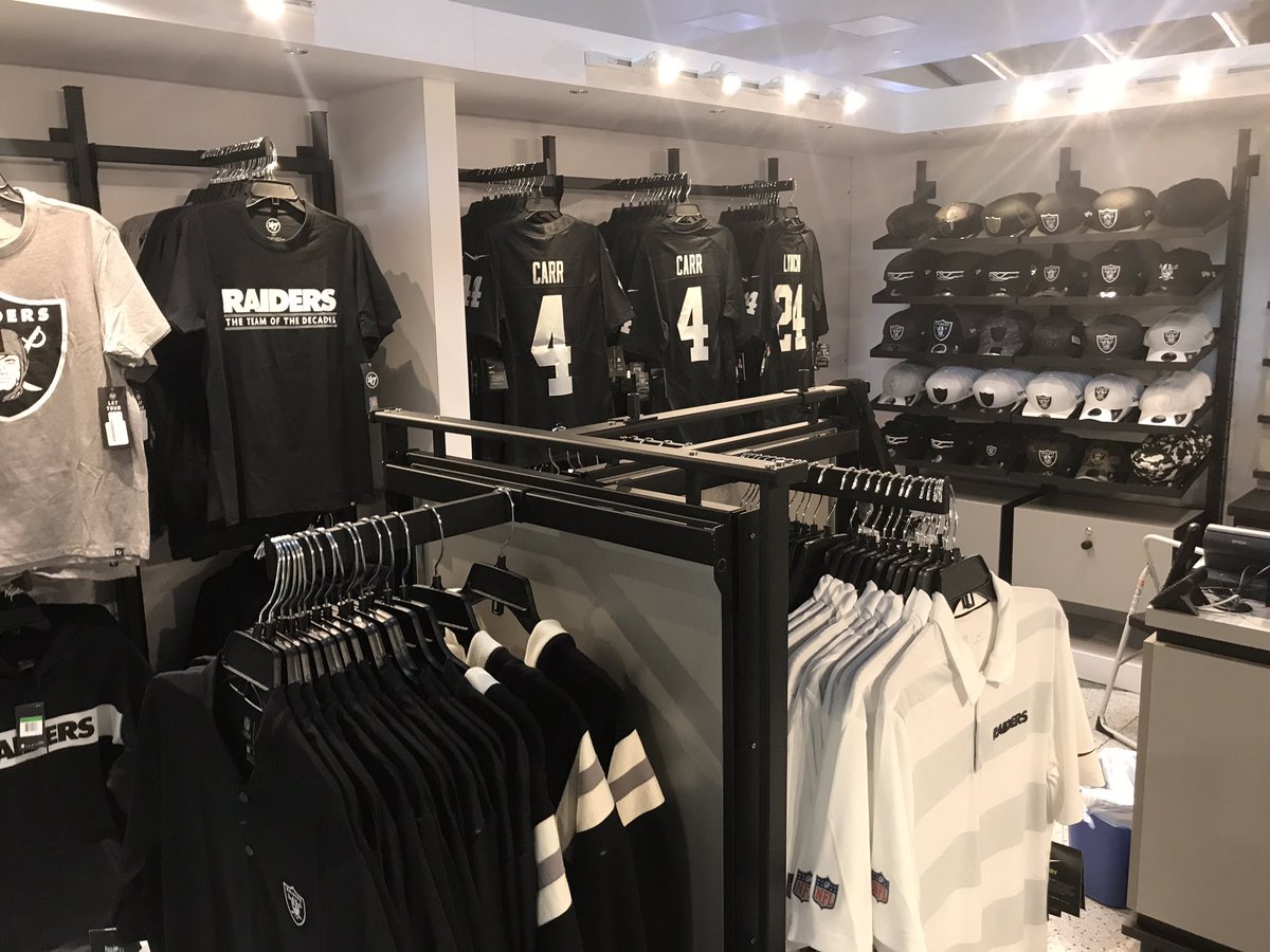 Darren Rovell on X: 'Vegas airport has Raiders team store. Not allowed to  have licensed Las Vegas Raiders gear until the end of next season.   / X