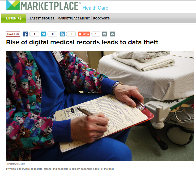 knowlengr's tweet photo. Rise of digital health records leads to data theft via @marketplace https://t.co/xgLpEGm60j #compsec #privacy https://t.co/QHSyPtsus2