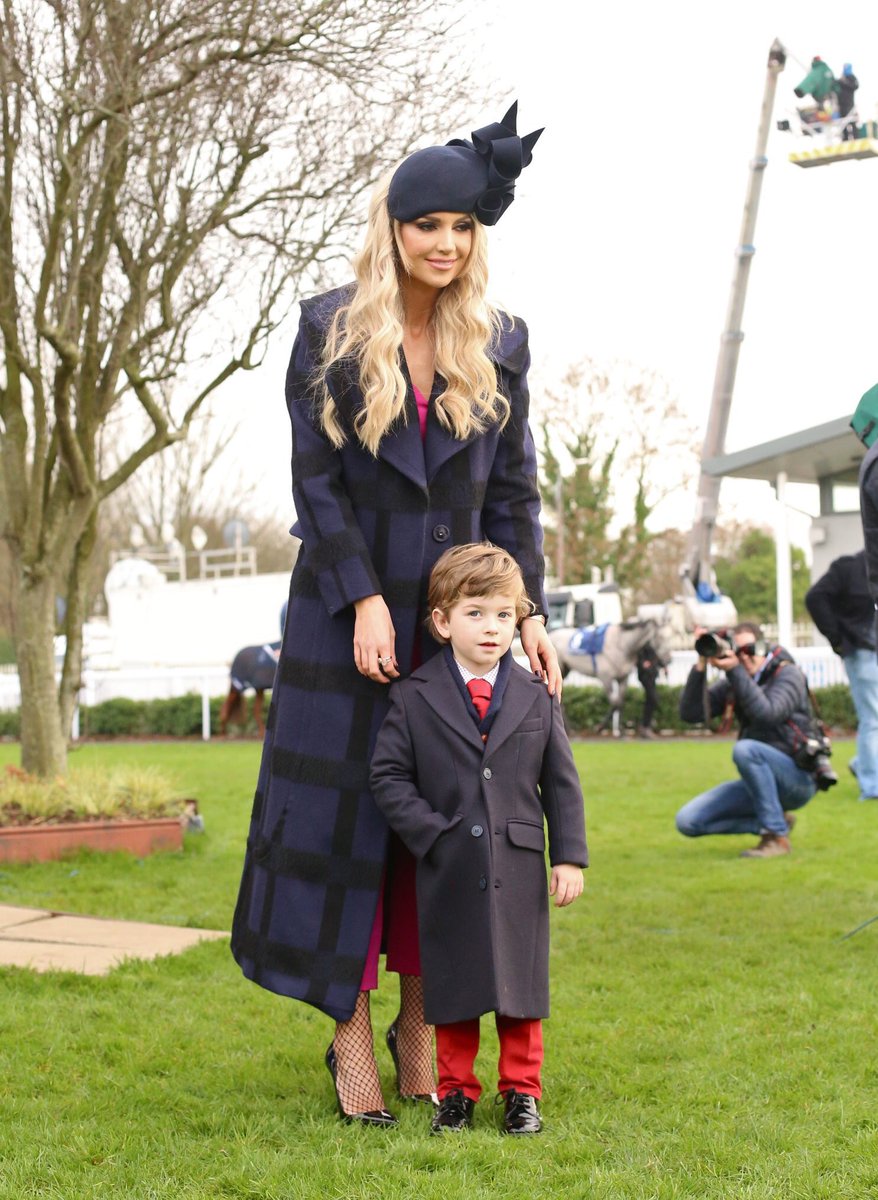 A_Lynam's tweet photo. Jack McArdle gave @rosanna_davison a run for her money in the posing stakes @NaasRacecourse on Sunday! #LovesTheCamera Must get it from @McArdleBrendan! https://t.co/h6YHUowko6