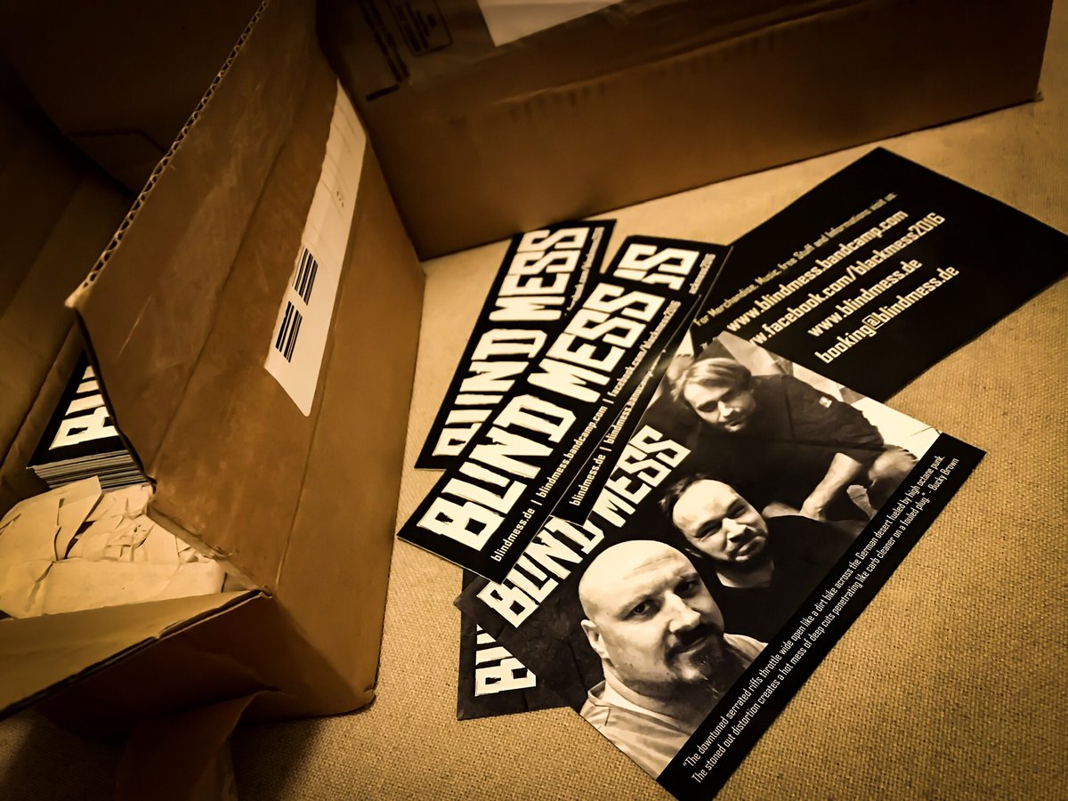 DeathCanDance77's tweet photo. 2019! New Songs, new Videos and a new Album! But for now: new Stickers and Flyers #blindmess #newyear #StonerRock #psychedelicrock #newalbum #yearofthegoat #bandcamp https://t.co/YoeBqnMV0t