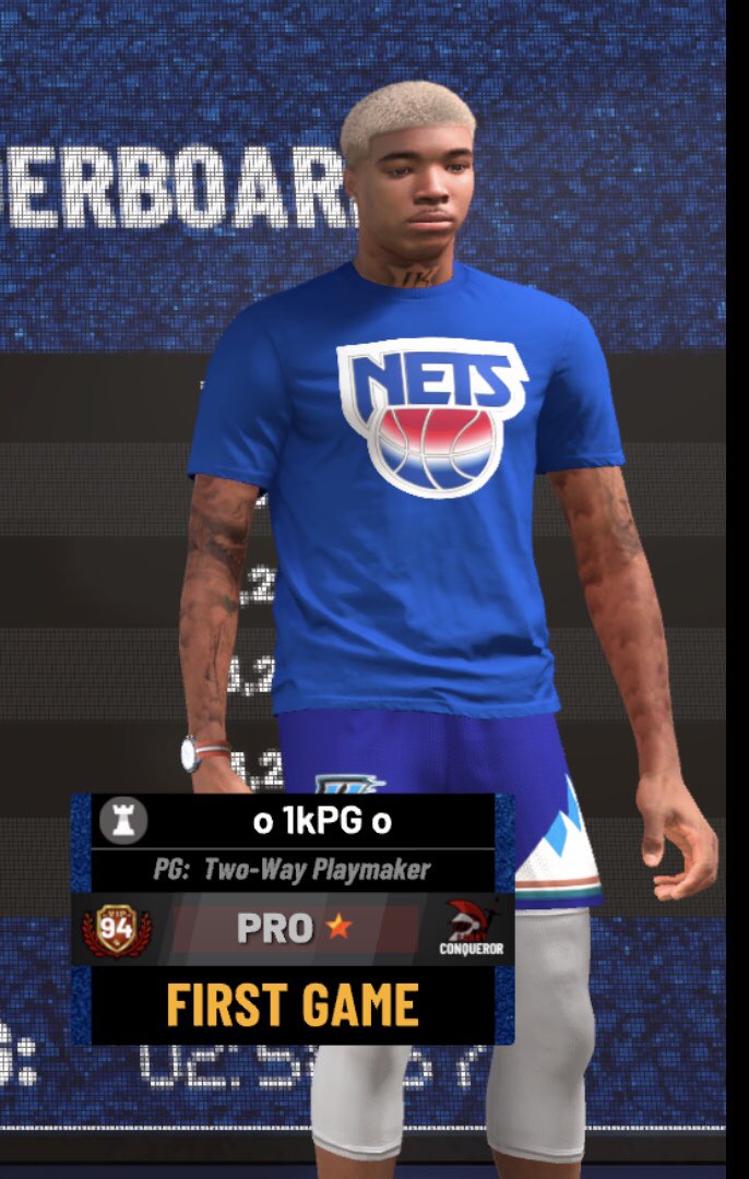 1KPG4's tweet photo. Highest IQ Pg this year 🅿️ . Started of ranked 90 now I’m in the top 20💪🏽💯  . 50 assist in team with 0 turnovers🥶  here to get my name out and for support💪🏽 1K way 🦍 .o 1kPG o  #Xbox @WalkOnWarriors #2KProAm @2KProAmInsider @2KCrewFinder @NBA2K https://t.co/AmxprsGEcf