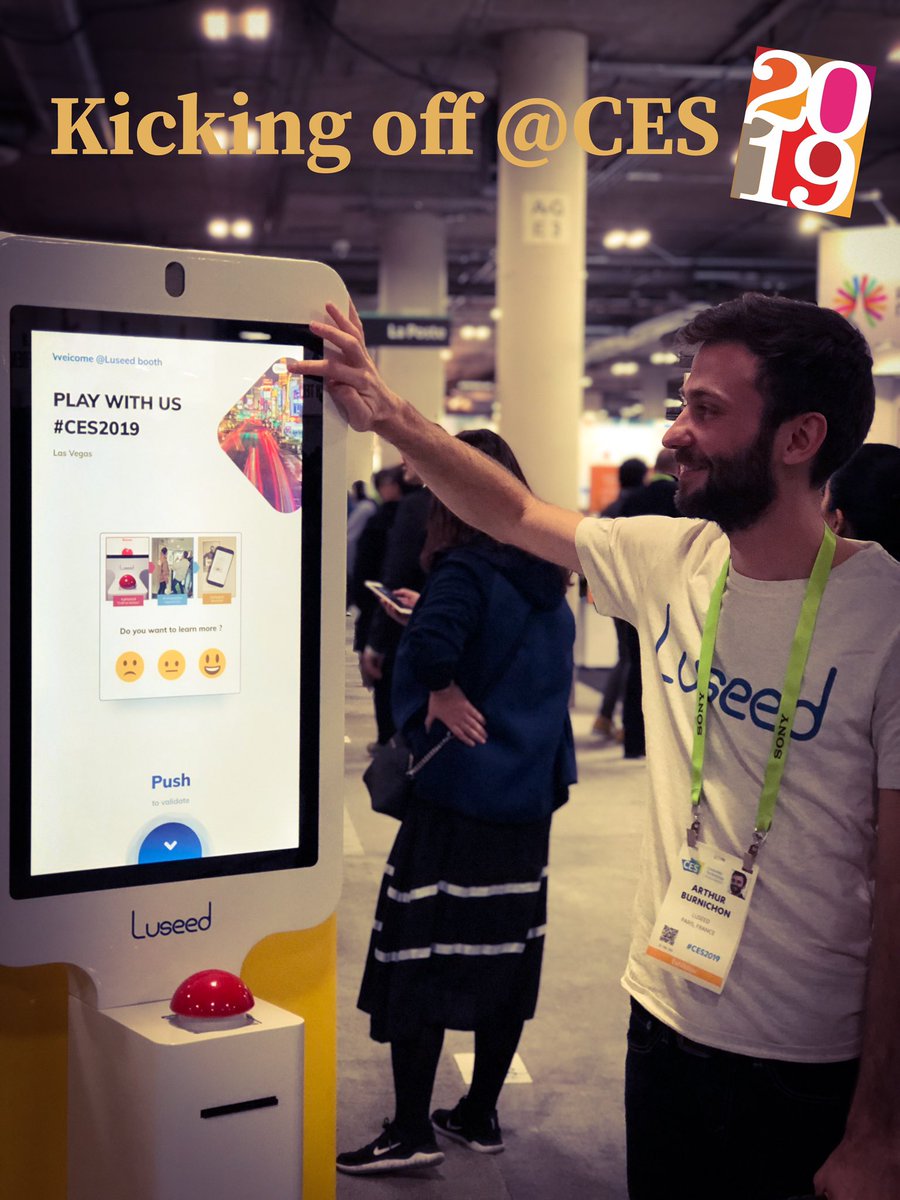 🤗 Luseed is kicking off at #CES2019⁠ we'll be happy to host you at our booth 🤗 come and visit us <a href="/GroupeLaPoste/">La Poste Groupe</a> Hall G.50475 #EurekaPark #phygital #AudienceEngagement #RetailTainment