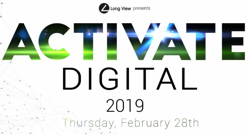 LongViewSystems's tweet photo. Registration is open for ActivateDigital 2019!We have industry leading speakers, innovative presentations, live podcasting, and a very special guest speaker! Register while there's still availability! #ActivateDigital2019 #TakeTheLongView https://t.co/QLVbIXC3gI https://t.co/PvwYO8ZHAS